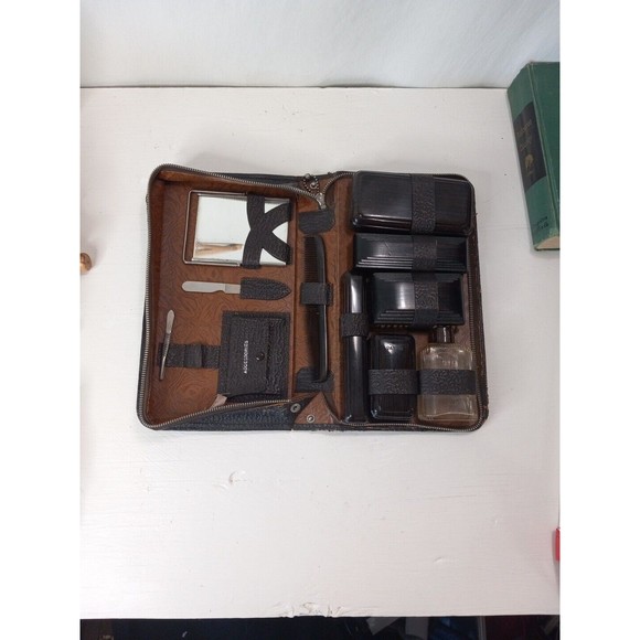 Vintage Grooming Dop Kit - Picture 2 of 12